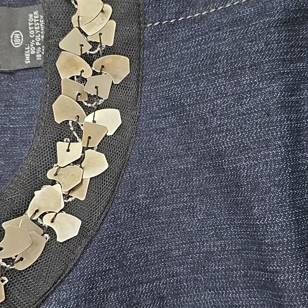 Focus 2000 Beaded Jeans Jacket in 18W - Picture 8 of 8